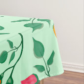 Blumenmuster mit farbigen Blume der Rose Tischdecke (Beispiel)