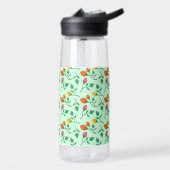 Blumenmuster mit farbigen Blume der Rose Trinkflasche (Links)