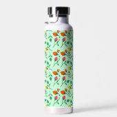 Blumenmuster mit farbigen Blume der Rose Trinkflasche (Rechts)
