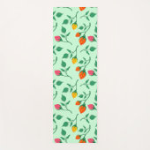 Blumenmuster mit farbigen Blume der Rose Yogamatte (Vorderseite)