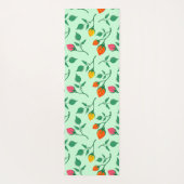 Blumenmuster mit farbigen Blume der Rose Yogamatte (Rückseite)