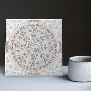 Blumenmuster mit Gänseblümchen von William Morris Fliese