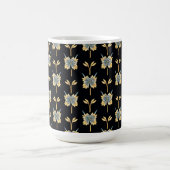 Blumenmuster mit gelben Blumen Kaffeetasse (Mittel)