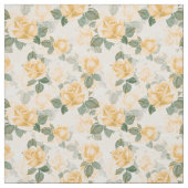 Blumenmuster mit gelben Rosen Stoff (Muster)