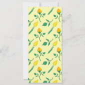 Blumenmuster mit gelben Rosen-und Tulpenfarben-Blu (Rückseite)