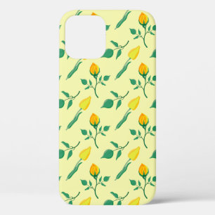 Blumenmuster mit gelben Rosen-und Tulpenfarben-Blu Case-Mate iPhone Hülle
