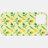 Blumenmuster mit gelben Rosen-und Tulpenfarben-Blu Case-Mate iPhone Hülle (Rückseite (Horizontal))