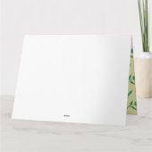 Blumenmuster mit gelben Rosen-und Tulpenfarben-Blu Karte (Rückseite)