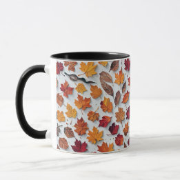 Blumenmuster mit gestürzten Blätter 4 - Kaffee-Tas Tasse