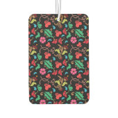 Blumenmuster mit glattem Hintergrund-45673 Autolufterfrischer (Rückseite)