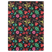 Blumenmuster mit glattem Hintergrund-45673 Klemmbrett (Rückseite)