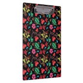 Blumenmuster mit glattem Hintergrund-45673 Klemmbrett (Rechts)