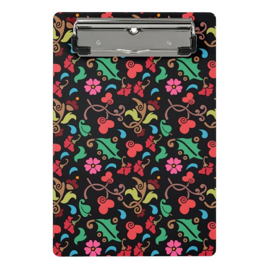 Blumenmuster mit glattem Hintergrund-45673 Mini Klemmbrett (Vorderseite)