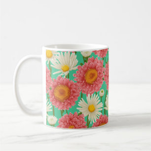 Blumenmuster mit Kamille und anderen Blume Kaffeetasse