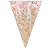 Blumenmuster mit kräftigen roten Blume, weich Wimpelkette (Dritte Fahne)