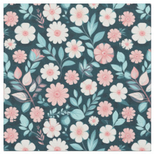 Blumenmuster mit pastellfarbenen Blumen Stoff