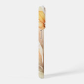 Blumenmuster mit rosa, orange, gelb iPhone hülle (Rechte Seite)