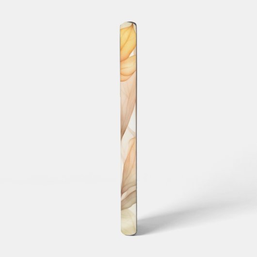 Blumenmuster mit rosa, orange, gelb samsung galaxy hülle (Linke Seite)