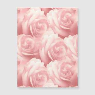 Blumenmuster mit rosa Rosen Magnetkarte
