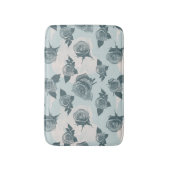 Blumenmuster mit Rose Badematte (Vorderseite Vertikal)