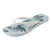 Blumenmuster mit Rose Badesandalen (Schrägansicht)