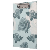 Blumenmuster mit Rose Klemmbrett (Links)