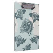 Blumenmuster mit Rose Klemmbrett (Rechts)