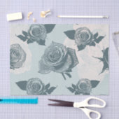 Blumenmuster mit Rose Seidenpapier (Handwerk)
