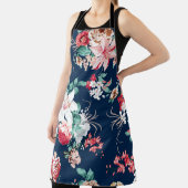 Blumenmuster mit Rose und kleinen Blume mit v Schürze (InSitu)