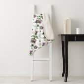 Blumenmuster mit schottischer Distel Sherpadecke (Beispiel)
