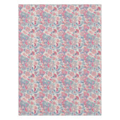 Blumenmuster mit Vogel und Schmetterling Tischdecke (Vorderseite)