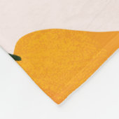 Blumenmuster mit weißen Orchideen, abgeschieden au Fleecedecke (Ecke)