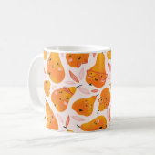 Blumenmuster mit weißen Orchideen, abgeschieden au Kaffeetasse (Vorderseite Links)