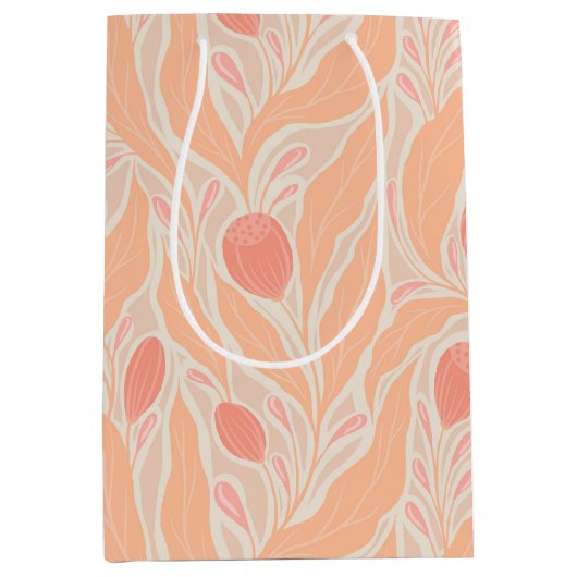 Blumenmuster Mittlere Geschenktüte (Vorderseite)