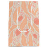 Blumenmuster Mittlere Geschenktüte (Rückseite)