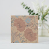 Blumenmuster, Mocha mousse Farbe (Stehend Vorderseite)