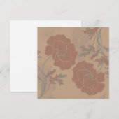 Blumenmuster, Mocha mousse Farbe (Vorne/Hinten)