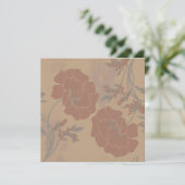 Blumenmuster, Mocha mousse Farbe (Stehend Vorderseite)