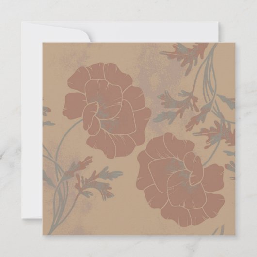 Blumenmuster, Mocha mousse Farbe (Vorderseite)