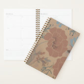 Blumenmuster, Mocha mousse Farbe. Planer (Anzeige)