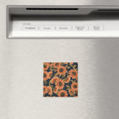 Blumenmuster-Mode-Dekorative tropisch Magnet (In Situ (Geschirrspüler))