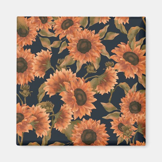 Blumenmuster-Mode-Dekorative tropisch Magnet (Vorne)
