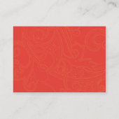 Blumenmuster - mollig visitenkarte (Rückseite)