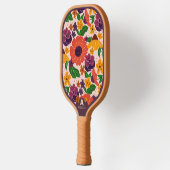 Blumenmuster Monogramm Pickleball-Schläger Pickleball Schläger (Links)