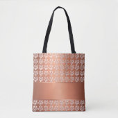 Blumenmuster. Monogramm Tasche (Vorderseite)