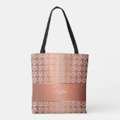 Blumenmuster. Monogramm Tasche (Rückseite)