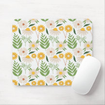 Blumenmuster Mouse Pad