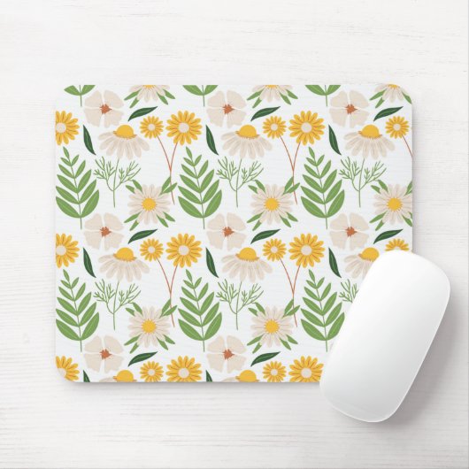 Blumenmuster Mouse Pad Mousepad (Mit Mouse)