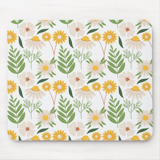 Blumenmuster Mouse Pad Mousepad (Vorne)