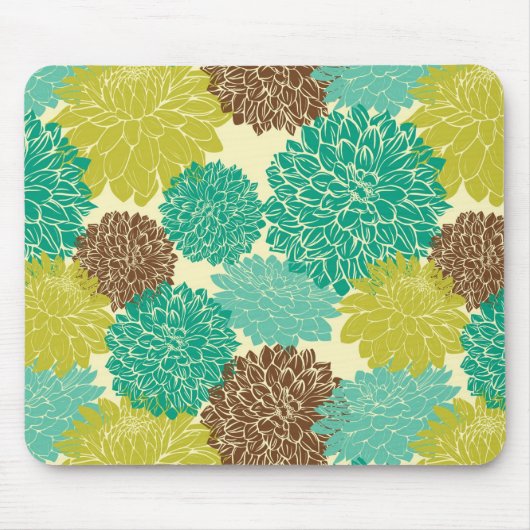 Blumenmuster Mousepad (Vorne)